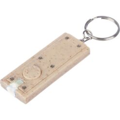 Brelok do kluczy z nadrukiem Twojego logo, materiał: metal, plastik, stal nierdzewna, stal, słoma pszeniczna, kolor: brązowy Brelok do kluczy z nadrukiem Twojego logo, materiał: metal, plastik, stal nierdzewna, stal, słoma pszeniczna, kolor: brązowy