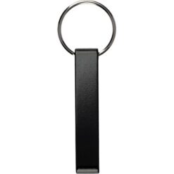 Brelok do kluczy, otwieracz do butelek z nadrukiem Twojego logo, materiał: metal, aluminium, kolor: czarny Brelok do kluczy, otwieracz do butelek z nadrukiem Twojego logo, materiał: metal, aluminium, kolor: czarny