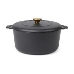 Garnek 5,5 l VINGA Monte z nadrukiem Twojego logo, materiał: metal, kolor: czarny