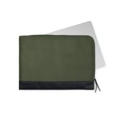 Pokrowiec na laptopa 14" VINGA Marlow, RPET z nadrukiem Twojego logo, materiał: poliester, kolor: zielony Pokrowiec na laptopa 14" VINGA Marlow, RPET z nadrukiem Twojego logo, materiał: poliester, kolor: zielony