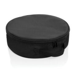 Pokrowiec na kable do ładowania auta elektrycznego Volty AWARE™ RPET z nadrukiem Twojego logo, materiał: rpet, kolor: czarny