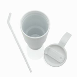 Kubek termiczy 900 ml Graphic 360 z nadrukiem Twojego logo, materiał: pp, stal nierdzewna, stal, kolor: biały Kubek termiczy 900 ml Graphic 360 z nadrukiem Twojego logo, materiał: pp, stal nierdzewna, stal, kolor: biały