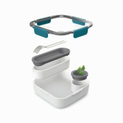 Lunchbox, pudełko śniadaniowe Black+Blum z nadrukiem Twojego logo, materiał: pp, tritan, kolor: zielony Lunchbox, pudełko śniadaniowe Black+Blum z nadrukiem Twojego logo, materiał: pp, tritan, kolor: zielony