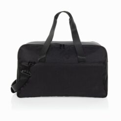 Torba na laptopa 15,6" Swiss Peak z nadrukiem Twojego logo, materiał: rpet, kolor: czarny Torba na laptopa 15,6" Swiss Peak z nadrukiem Twojego logo, materiał: rpet, kolor: czarny