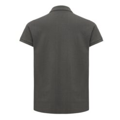 Damska koszulka polo Iqoniq Yosemite, tkanina pique z bawełny z recyklingu z nadrukiem Twojego logo, materiał: bawełna, kolor: szary