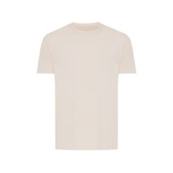 Koszulka z bawełny z recyklingu Iqoniq Brett z nadrukiem Twojego logo, materiał: bawełna, kolor: różowy