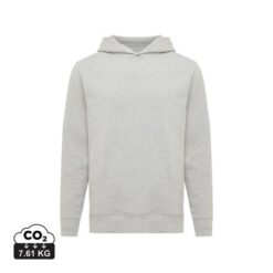 Bluza z kapturem i kieszeniami Iqoniq Yengo z bawełny z recyklingu z nadrukiem Twojego logo, materiał: bawełna, kolor: szary