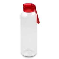 Butelka sportowa 500 ml z RPET | Suna z nadrukiem Twojego logo, materiał: ps, rpet, kolor: czerwony Butelka sportowa 500 ml z RPET | Suna z nadrukiem Twojego logo, materiał: ps, rpet, kolor: czerwony