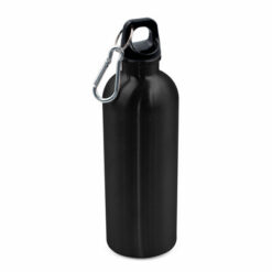 Butelka sportowa 500 ml z karabińczykiem | Brenda z nadrukiem Twojego logo, materiał: plastik, stal nierdzewna, stal, kolor: czarny Butelka sportowa 500 ml z karabińczykiem | Brenda z nadrukiem Twojego logo, materiał: plastik, stal nierdzewna, stal, kolor: czarny