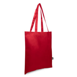 Torba RPET na zakupy | Rokia z nadrukiem Twojego logo, materiał: rpet, non-woven, kolor: czerwony Torba RPET na zakupy | Rokia z nadrukiem Twojego logo, materiał: rpet, non-woven, kolor: czerwony