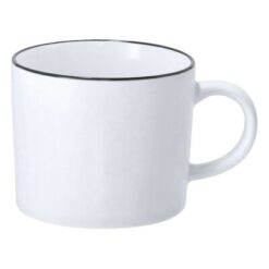 Kubek ceramiczny 400 ml z nadrukiem Twojego logo, materiał: ceramika, kolor: biały