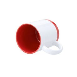 Kubek ceramiczny 350 ml z nadrukiem Twojego logo, materiał: ceramika, kolor: czerwony Kubek ceramiczny 350 ml z nadrukiem Twojego logo, materiał: ceramika, kolor: czerwony