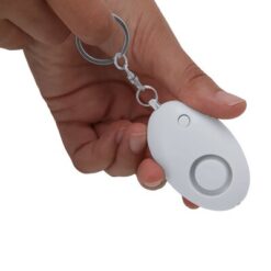 Alarm osobisty, brelok, lampka LED z nadrukiem Twojego logo, materiał: plastik, kolor: biały Alarm osobisty, brelok, lampka LED z nadrukiem Twojego logo, materiał: plastik, kolor: biały