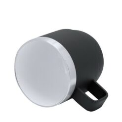 Kubek 180 ml z nadrukiem Twojego logo, materiał: stal nierdzewna, stal, ceramika, kolor: czarny Kubek 180 ml z nadrukiem Twojego logo, materiał: stal nierdzewna, stal, ceramika, kolor: czarny