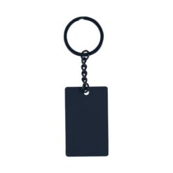 Brelok do kluczy z nadrukiem Twojego logo, materiał: stal nierdzewna, stal, kolor: granatowy Brelok do kluczy z nadrukiem Twojego logo, materiał: stal nierdzewna, stal, kolor: granatowy