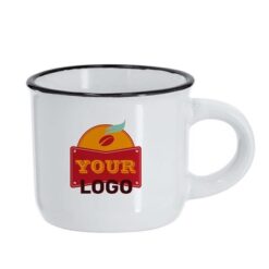 Kubek ceramiczny 85 ml z nadrukiem Twojego logo, materiał: ceramika, kolor: czarny Kubek ceramiczny 85 ml z nadrukiem Twojego logo, materiał: ceramika, kolor: czarny