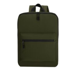 Plecak na laptopa 15" z nadrukiem Twojego logo, materiał: pu, kolor: zielony Plecak na laptopa 15" z nadrukiem Twojego logo, materiał: pu, kolor: zielony