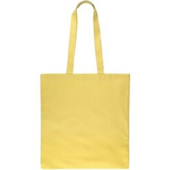 Torba na zakupy z nadrukiem Twojego logo, materiał: bawełna, kolor: żółty