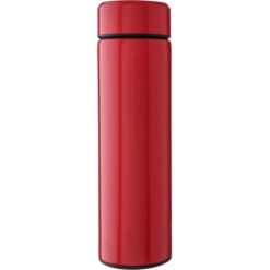 Termos 425 ml z nadrukiem Twojego logo, materiał: stal nierdzewna, stal, kolor: czerwony