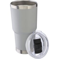 Kubek termiczny 590 ml z nadrukiem Twojego logo, materiał: stal nierdzewna, stal, kolor: szary Kubek termiczny 590 ml z nadrukiem Twojego logo, materiał: stal nierdzewna, stal, kolor: szary