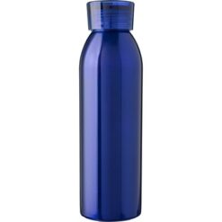 Butelka sportowa 650 ml z nadrukiem Twojego logo, materiał: plastik, stal nierdzewna, silikon, stal, kolor: granatowy Butelka sportowa 650 ml z nadrukiem Twojego logo, materiał: plastik, stal nierdzewna, silikon, stal, kolor: granatowy