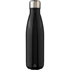 Butelka sportowa 650 ml z nadrukiem Twojego logo, materiał: stal nierdzewna, stal, kolor: czarny Butelka sportowa 650 ml z nadrukiem Twojego logo, materiał: stal nierdzewna, stal, kolor: czarny
