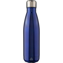 Butelka sportowa 650 ml z nadrukiem Twojego logo, materiał: stal nierdzewna, stal, kolor: granatowy Butelka sportowa 650 ml z nadrukiem Twojego logo, materiał: stal nierdzewna, stal, kolor: granatowy