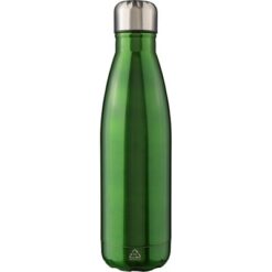 Butelka sportowa 650 ml z nadrukiem Twojego logo, materiał: stal nierdzewna, stal, kolor: zielony Butelka sportowa 650 ml z nadrukiem Twojego logo, materiał: stal nierdzewna, stal, kolor: zielony