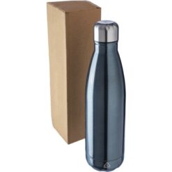 Butelka sportowa 650 ml z nadrukiem Twojego logo, materiał: stal nierdzewna, stal, kolor: grafitowy Butelka sportowa 650 ml z nadrukiem Twojego logo, materiał: stal nierdzewna, stal, kolor: grafitowy