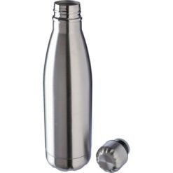 Butelka sportowa 650 ml z nadrukiem Twojego logo, materiał: stal nierdzewna, stal, kolor: srebrny Butelka sportowa 650 ml z nadrukiem Twojego logo, materiał: stal nierdzewna, stal, kolor: srebrny