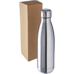 Butelka termiczna 500 ml z nadrukiem Twojego logo, materiał: stal nierdzewna, stal, kolor: srebrny Butelka termiczna 500 ml z nadrukiem Twojego logo, materiał: stal nierdzewna, stal, kolor: srebrny