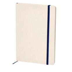 Notatnik ok. A5 ze zrecyklingowanych kartoników po mleku z nadrukiem Twojego logo, materiał: karton, kolor: niebieski