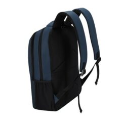 Plecak na laptopa 15" z nadrukiem Twojego logo, materiał: pu, kolor: granatowy Plecak na laptopa 15" z nadrukiem Twojego logo, materiał: pu, kolor: granatowy