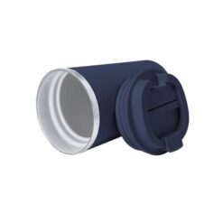 Kubek termiczny 350 ml ze stali nierdzewnej z recyklingu z nadrukiem Twojego logo, materiał: stal nierdzewna, stal, ceramika, kolor: granatowy