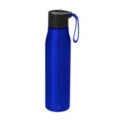 Butelka sportowa 700 ml z aluminium z recyklingu z nadrukiem Twojego logo, materiał: aluminium, kolor: niebieski