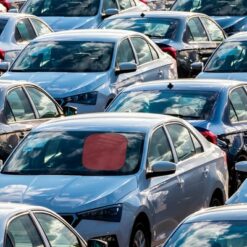 Osłona przeciwsłoneczna do samochodu, składana z nadrukiem Twojego logo, materiał: poliester, kolor: niebieski Osłona przeciwsłoneczna do samochodu, składana z nadrukiem Twojego logo, materiał: poliester, kolor: niebieski