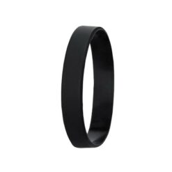 Bransoletka z nadrukiem Twojego logo, materiał: silikon, kolor: czarny