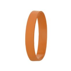 Bransoletka z nadrukiem Twojego logo, materiał: silikon, kolor: pomarańczowy