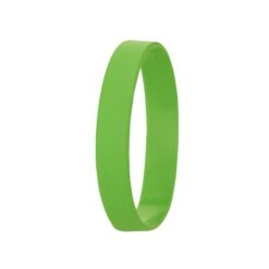 Bransoletka z nadrukiem Twojego logo, materiał: silikon, kolor: jasnozielony