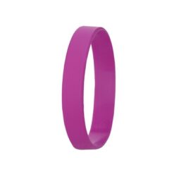 Bransoletka z nadrukiem Twojego logo, materiał: silikon, kolor: fuksja