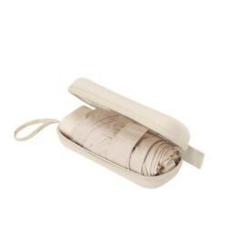 Parasol automatyczny, składany z nadrukiem Twojego logo, materiał: metal, poliester, kolor: beżowy Parasol automatyczny, składany z nadrukiem Twojego logo, materiał: metal, poliester, kolor: beżowy