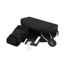 Zestaw podróżny, zawieszka do bagażu, pas do walizki, kłódka podróżna, pokrowiec RPET z nadrukiem Twojego logo, materiał: poliester, rpet, kolor: czarny Zestaw podróżny, zawieszka do bagażu, pas do walizki, kłódka podróżna, pokrowiec RPET z nadrukiem Twojego logo, materiał: poliester, rpet, kolor: czarny