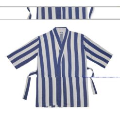 Szlafrok VINGA Ornos L/XL z nadrukiem Twojego logo, materiał: bawełna, kolor: niebieski Szlafrok VINGA Ornos L/XL z nadrukiem Twojego logo, materiał: bawełna, kolor: niebieski