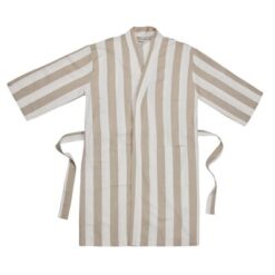 Szlafrok VINGA Ornos L/XL z nadrukiem Twojego logo, materiał: bawełna, kolor: beżowy Szlafrok VINGA Ornos L/XL z nadrukiem Twojego logo, materiał: bawełna, kolor: beżowy