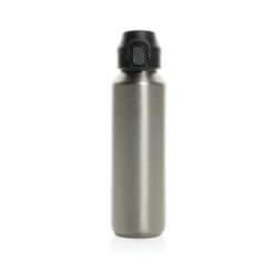 Butelka sportowa 600 ml Via z nadrukiem Twojego logo, materiał: pp, stal nierdzewna, stal, kolor: srebrny Butelka sportowa 600 ml Via z nadrukiem Twojego logo, materiał: pp, stal nierdzewna, stal, kolor: srebrny