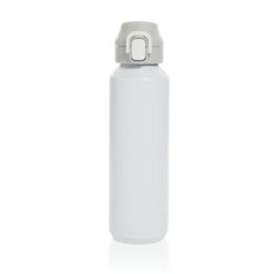 Butelka sportowa 600 ml Via z nadrukiem Twojego logo, materiał: pp, stal nierdzewna, stal, kolor: biały Butelka sportowa 600 ml Via z nadrukiem Twojego logo, materiał: pp, stal nierdzewna, stal, kolor: biały