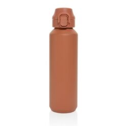Butelka sportowa 600 ml Via z nadrukiem Twojego logo, materiał: pp, stal nierdzewna, stal, kolor: pomarańczowy Butelka sportowa 600 ml Via z nadrukiem Twojego logo, materiał: pp, stal nierdzewna, stal, kolor: pomarańczowy