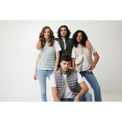 Męski bezrękawnik Iqoniq Meru, poliester z recyklingu z nadrukiem Twojego logo, materiał: poliester, kolor: szary Męski bezrękawnik Iqoniq Meru, poliester z recyklingu z nadrukiem Twojego logo, materiał: poliester, kolor: szary