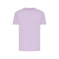 Koszulka z bawełny z recyklingu Iqoniq Brett z nadrukiem Twojego logo, materiał: bawełna, kolor: fioletowy