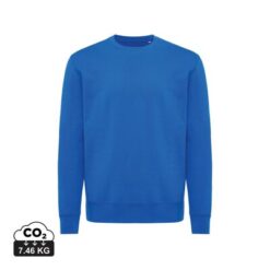 Lekki sweter Iqoniq Etosha, bawełna z recyklingu z nadrukiem Twojego logo, materiał: bawełna, kolor: niebieski